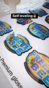 6.1K views · 50 reactions | Self leveling Epoxy resin Sticker #sticker #DZNYO #epoxystickers #printingsticker #printingbusiness #sticker #domesticker #premiumsticker #vlogger #motovlogger #motovloggersticker | DZNYO | Facebook