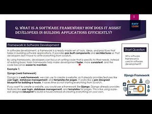 What Is a Software Framework? Easy Explanation for Beginners