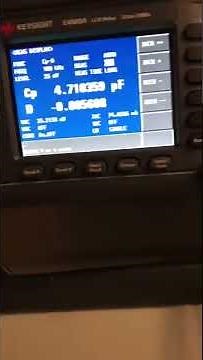 CV Capacitance Voltage Manual Measurement using Keysight E4980A LCR 2