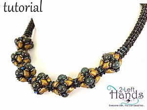 Tutorial Beaded Necklace, Necklace Beaded Tutorial, Beading Patterns Pdf, Beadweaving Patterns, Step by Step Craw Beading "cabgem" Necklace - Etsy