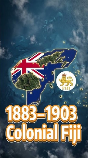 🇫🇯 FIJI’S 155 YEARS IN ONE MAP! | Every Flag & Border Change 🌊🔥 #history #map #empire