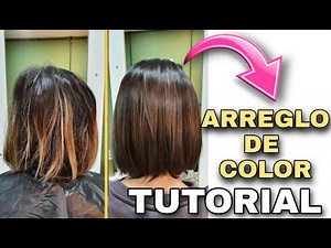 ARREGLO de TINTE post DECOLORACIÓN para morena ILUMINADA