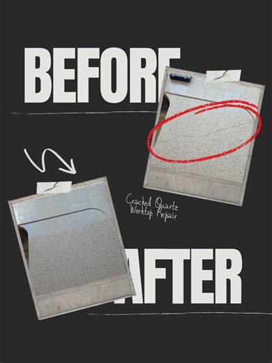 Most people replace damaged worktops and panels… Professionals repair them — and get paid well for it. These are 3 recent repairs completed using professional surface repair techniques: ✔️ Cracked Quartz Worktop ✔️ Cracked Laminate Worktop ✔️ Damaged Laminate Panel This is a high-demand, specialist trade used by developers, landlords, insurance companies, and homeowners across the UK. Inside Foreman Snags Academy, we teach you step-by-step how to master cosmetic surface repair — including tools,