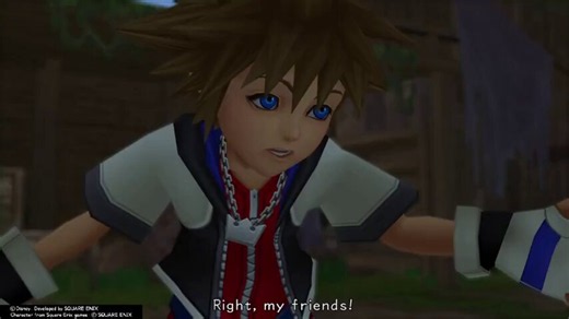 Can we talk about the line reads here. We really underestimate how much line delivery can screw up or enhance a scene. A simple scene like this conveys so much from so little because of it. Hoping KH4 has good delivery because we've seen a huge regression in that department.