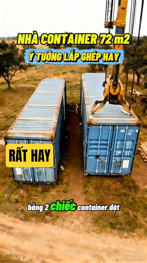 Làm nhà lắp ghép 72 m2 với 2 chiếc contaimer rất hay và đẹp #nhalapghep #nhadep #ngoinhuasantiago