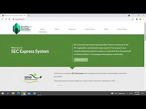 SEC (PHILIPPINES) ONLINE REQUEST FOR ARTICLES OF INCORPORATION AND BY-LAWS AND OTHER DOCUMENTS