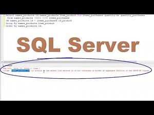 How to Fix error column is invalid in the select list because the Group BY clause in SQL Server