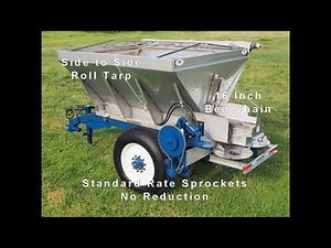Features of Row Crop Fertilizer Lime Pull Type Spreaders