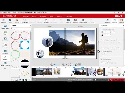 Runde Fotos erstellen und rahmen