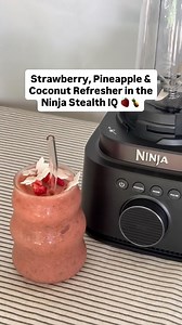 Bring the beach bar to your backyard with the NEW Ninja Stealth IQ 🍹 This powerful blender makes it easy to whip up smooth, icy drinks in seconds - like this hydrating tropical refresher 🥥 #NinjaStealthIQ #tropicalrefresher #summerdrinks | Ninja Kitchen Australia