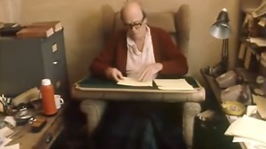 Renowned Children's Author Roald Dahl Shows the Workspace Where He Writes in a 1982 BBC Interview