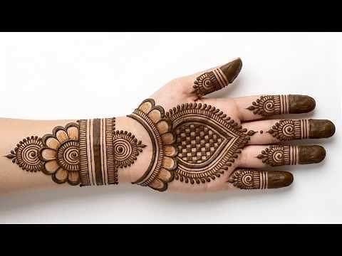 Easy full hand mehndi design | front hand mehandi design | mehndi ki design | simple mehndi design