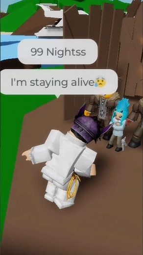 99 nights I'm staying alive😟🎶 #roblox #brookhaven #99nights