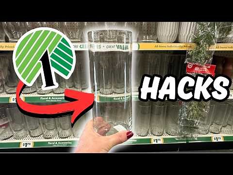 GENIUS Ways To Use Dollar Tree Vases For Christmas! Christmas Center Pieces🎄