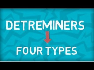 Four Types of Determiners Video Lecture | Class 11 English Grammar