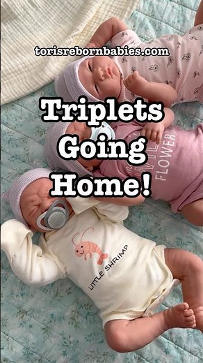 Triple the cuteness! #reborns #reborndoll #rebornbaby #dolls #berenguer #baby #smallbusiness