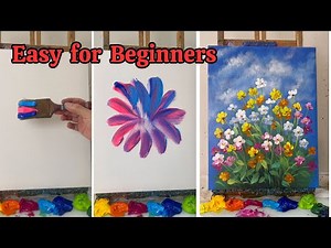 Easy Painting for Beginners / Step-by-Step Acrylic Tutorial #204