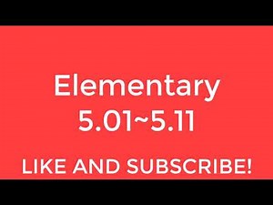 New English File Elementary listening 5.01~5.11