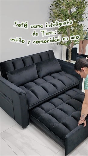 2.1K views · 67 reactions | Este sofá cama de @temu es todo lo que necesitas: cómodo, elegante y perfecto para espacios reducidos. ¡Se convierte en cama en segundos y está disponible en varios colores! New APP Users CODE【dvy2936】en el buscador de Temu o usa el link: https://app.temu.com/k/um7pznrz4y0 para reclamar tu paquete de cupones de $100 *Aplican T&C #temubday #temu #temufinds #shoptemu #sofácama #decoración | Claudia yero | Facebook