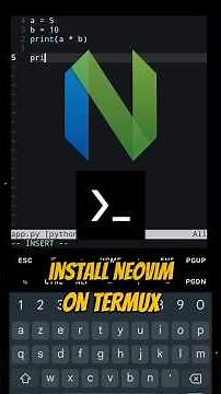 Install Neovim on Android with Termux in 1 Minute! 💻🔥 #termux #shorts