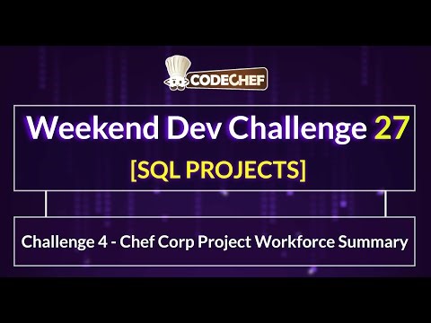 Challenge 4 - Chef Corp Project Workforce Summary | Weekend Dev 27 | SQL Project