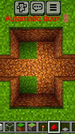 How to Make Automatic Door in Minecraft 🤯 (Easy) #minecraft #shorts