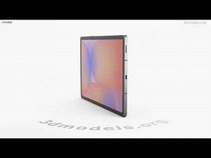 Samsung Galaxy Tab S10 Lite Gray 3D model by 3DModels.org