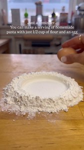 Join the pasta club 💪 and make it yourself One serving of Mafalda… 1/2 cup [90g] 00 flour 1 large egg Comment KNEAD & I’ll send you everything you need to start making pasta at home 💛 And don’t forget to follow for pasta making for beginners ✨ #pasta #recipe #cooking #homemade #foodie | Buona Pasta Club