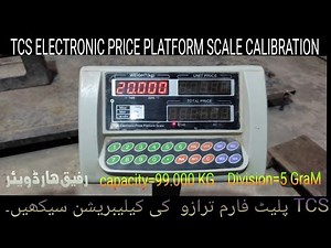 Tcs electronic price platform scale calibration|TCS electronic price computing scale