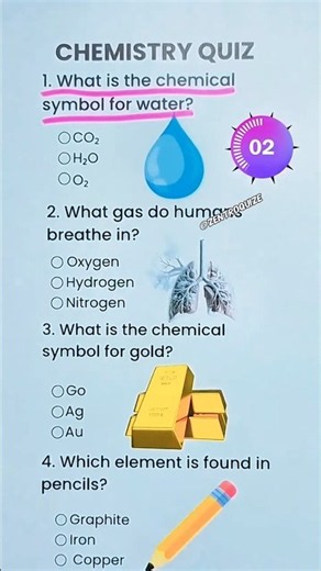 🧪 Test your chemistry knowledge with these 5 quick questions! 🤯
