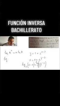 Inverse Function High School | ProfeDMarquez
