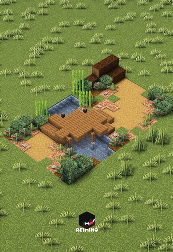 Crossing rivers! #minecraft #reimiho #minecraftbuilding #minecraftdesign #mcbuilds #tipsandtricks #tips #pathway #minecraftsurvival