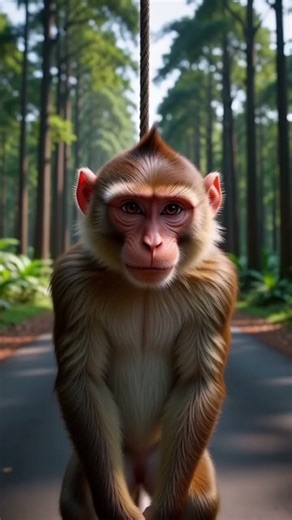 The Monkey Missed… Then Jumped ON The Bus?! 🐒🚌😱 #shorts #youtubeshorts #viral #fypシ゚viral #trending