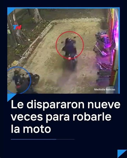 NUEVE TIROS EN JOSÉ C. PAZ: Una pareja fue a una carnicería, la esperó afuera y le robaron la moto