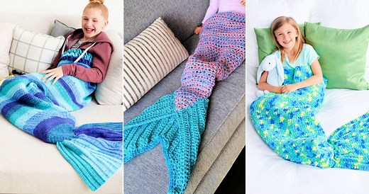 Crochet Mermaid Tail Blanket Pattern (20 Free Patterns)