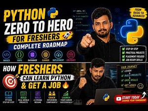 Python Zero to Hero for Freshers 🚀 | Complete Roadmap | How Freshers Can Learn Python & Get a Job 🔥