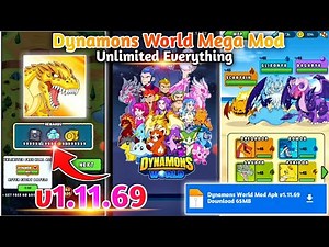 Dynamons World Mod Apk v1.11.69 | Dynamons World Unlimited Money and Unlocked All Hack v1.11.69