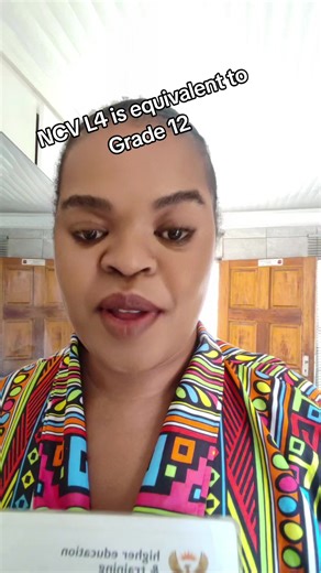 Understanding NCV L2 Equivalent to Grade 12