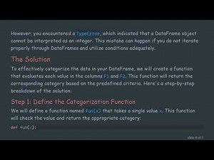 Categorizing Data in a Pandas DataFrame with Python