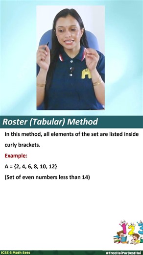 Roster Method Explained Simply | ICSE Class 6 Sets