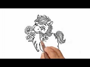 how to draw pony