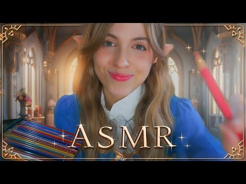 ASMR ZELDA ✧ Drawing on your face! ✧ Hyrule Castle 🏰✨
