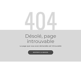 modèle de page d'erreur 404 - Modèle HTML par Nicepage