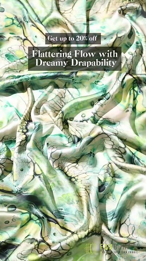 Satin Fabric, an epitome of Style magnificence, intertwines luxurious opulence with unmatchable allure, enveloping the wearer in an ethereal embrace, a tale of timeless elegance and bringing a lot to your fashion table. Check out this gorgeous fabric now! #fabcurate #japansatin #satin #satinfabric #reelsindia #reelitfeelit #printedfabric #madewithlove #stitchingprocess #reelsviral #reelsfacebook #trendingreels #onlinefabricstore #onlineshopping #madeinindia #fashionstyle #explore #feature | Fabc