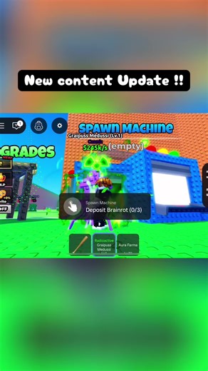 New content Update in escape Tsunami for brainrots on Roblox. What do you think of this new spawn machine? #roblox #robloxfyp #brainrot