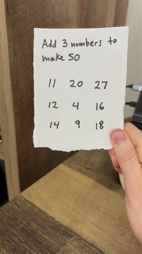Add 3 Numbers To Make 50