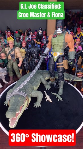 G.I. Joe Classified: Croc Master & Fiona 360° Showcase! #hasbro #gijoeclassified #cobra #360 🦖