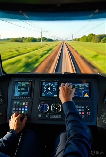 🔥Real Train Driver Operating Locomotive System | Train Driving Cabin View 🚆