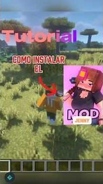 como instalar el jenny mod #gameplay #minecraft #diversiongamer #jennymodminecraft