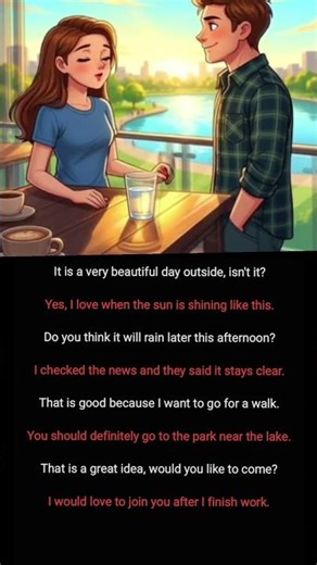 Easy English Conversation | Easy English Slow Practice Conversation #esl #shorts